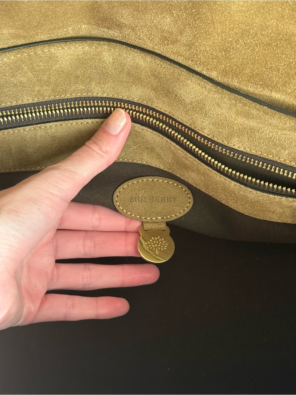 Mulberry suede bayswater bag - Picture 10 of 12